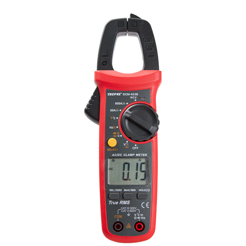 AC DC current Digital clamp meter 0,06-600A temperature